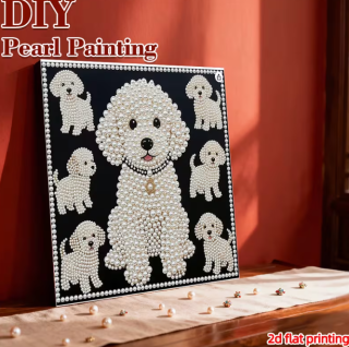 Preview: Diamond Painting Malteser Welpen